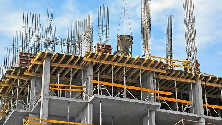 High-rise tower under construction