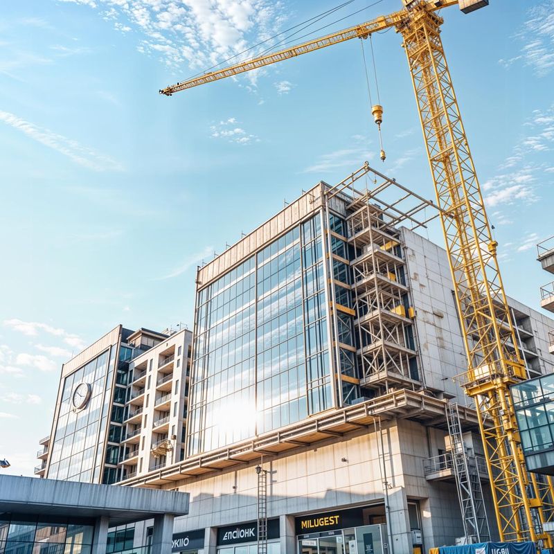 High-rise tower under construction